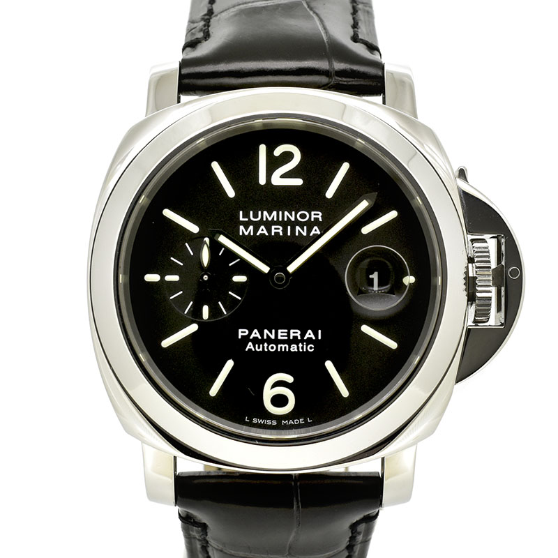 パネライ　PANERAI　ルミノールマリーナ　44mm　PAM00104　自動巻　SS　ブラック　J番　USED　中古
