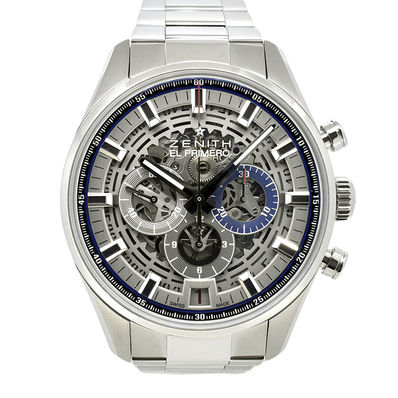 ゼニス　ZENITH　エルプリメロ クロノマスター フルオープン　03.2081.400/78.C813　SSブレス　42mm　USED　中古