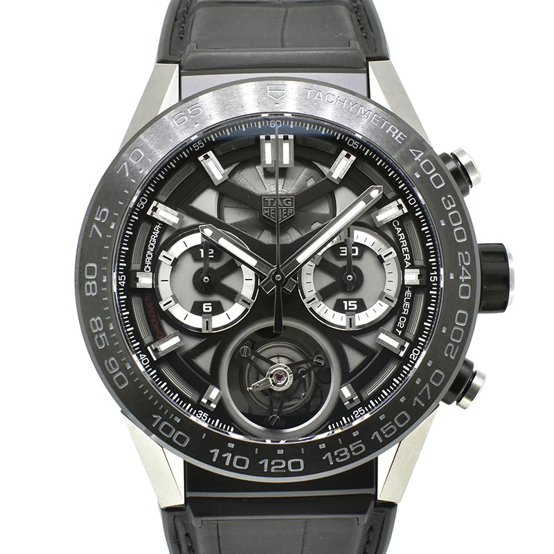 タグホイヤー　TAG HEUER　カレラ ホイヤー02T フライングトゥールビヨン　CAR5A8Y.FC6377　45mm　USED　中古　