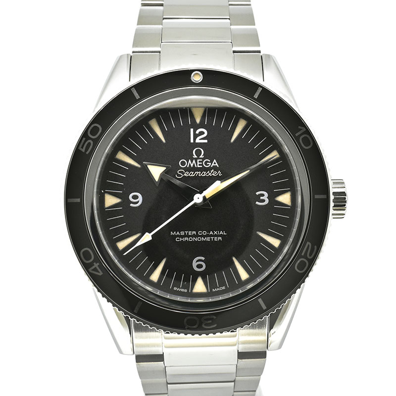 オメガ　OMEGA　シーマスター300 マスターコーアクシャル　233.30.41.21.01.001　SS　ブラック　41mm　USED　中古