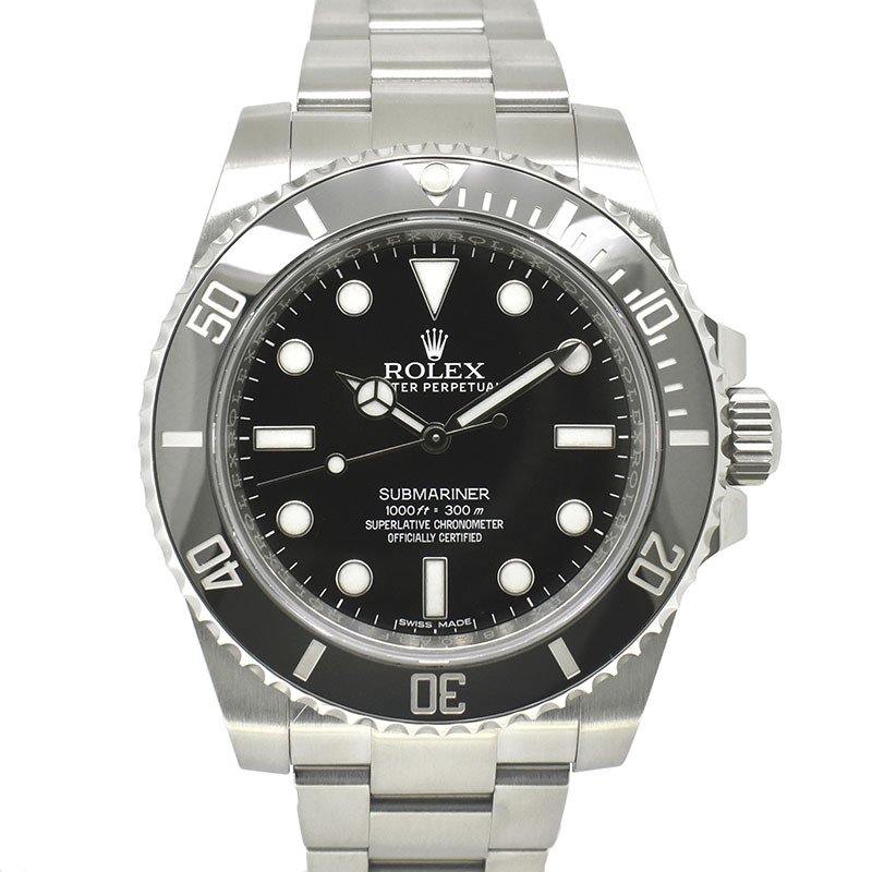 ロレックス　ROLEX　サブマリーナ　ノンデイト　114060　ブラック　ランダム番　USED　中古