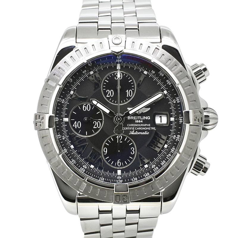 ブライトリング　BREITLING　クロノマットエボリューション　ブラックローマ　A13356 A156B98PA　43.7mm　USED　中古