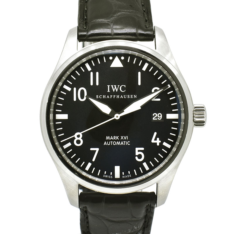 IWC　マーク16　IW325501　SS　ブラック　革ベルト　自動巻　39mm　USED　中古