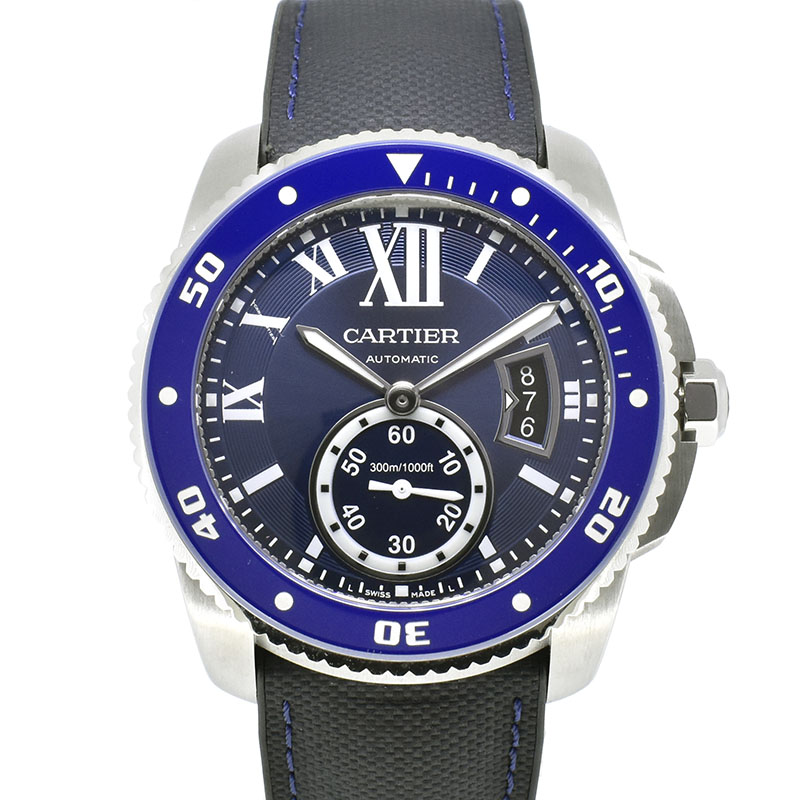 カルティエ　CARTIER　カリブル ドゥ カルティエ ダイバー　WSCA0010　ブルー　42mm　USED　中古