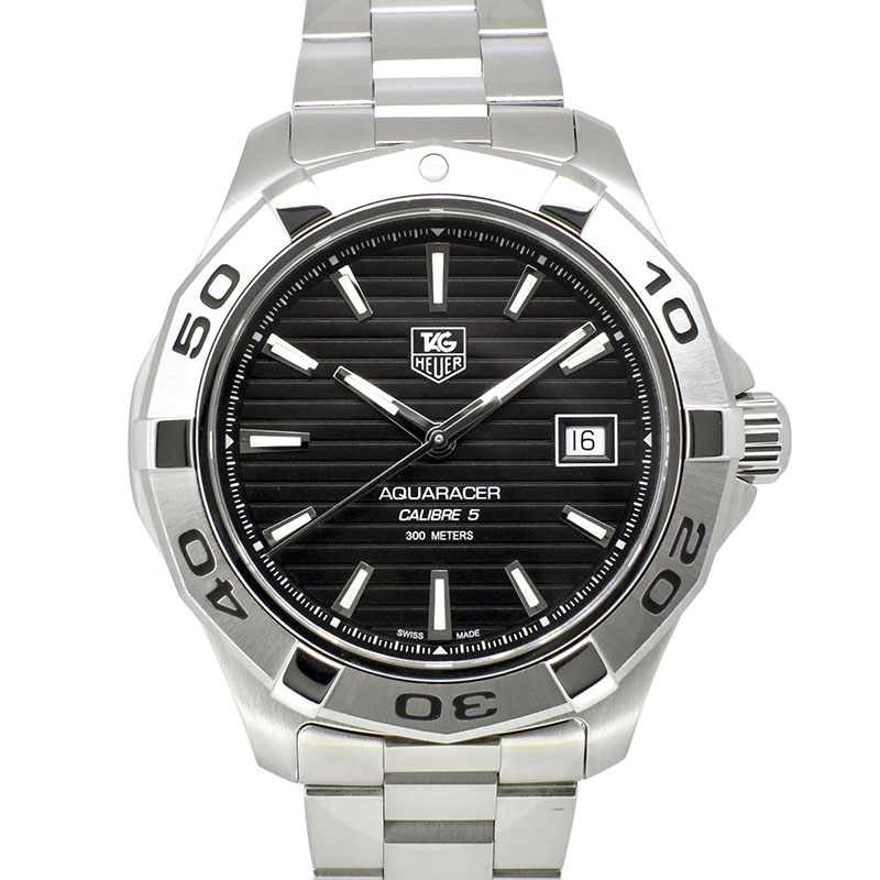 タグホイヤー　TAG HEUER　アクアレーサー キャリバー5　WAP2010.BA0830　自動巻　ブラック　41mm　USED　中古