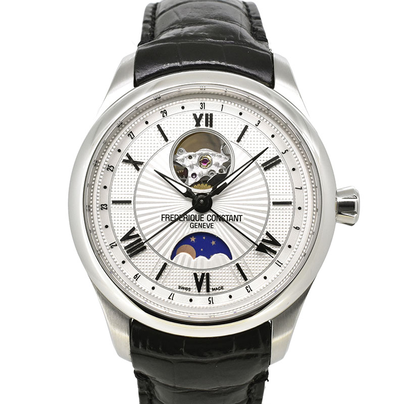 フレデリック・コンスタント　FREDERIQUE CONSTANT　マキシム ハートビート ムーンフェイズ　FC-335MS5M6　革ベルト　42mm　USED　中古