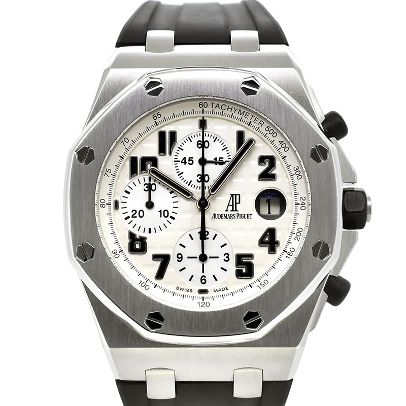 オーデマ・ピゲ　AUDEMARS PIGUET　ロイヤルオーク オフショアクロノグラフ サファリ　26170ST.OO.D091CR.01　アイボリー　ラバーベルト　42mm　USED　中古