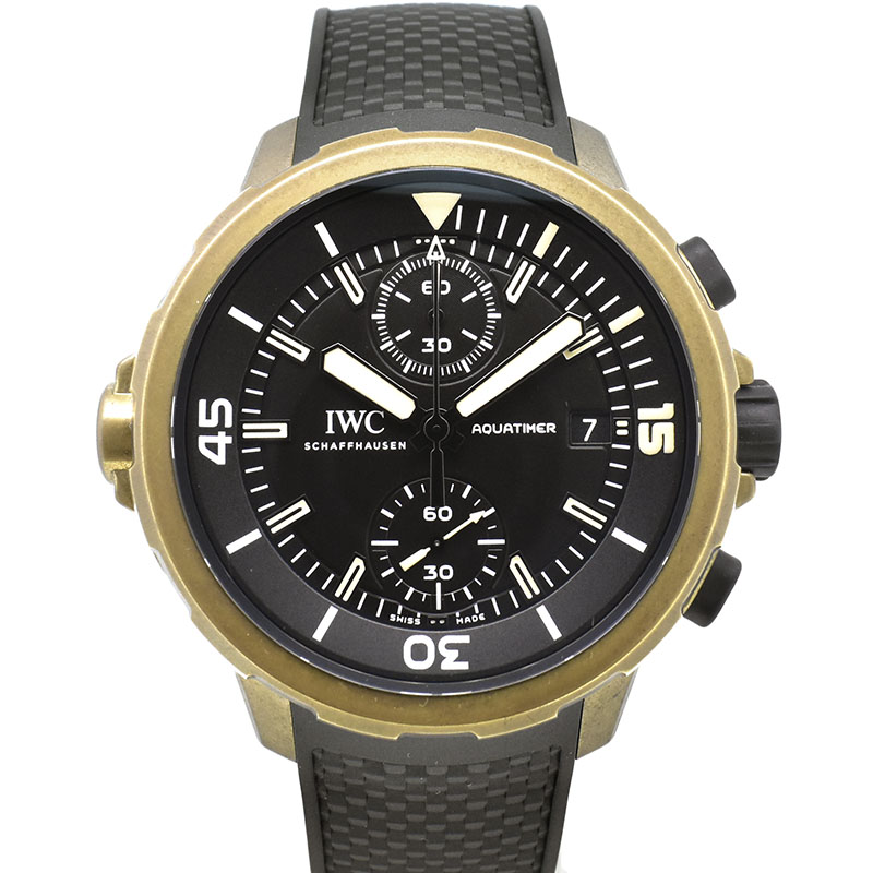 IWC　アクアタイマー クロノグラフ エクスペディション チャールズ ダーウィン IW379503 ブラック　ラバー　ブロンズ　44mm　USED　中古