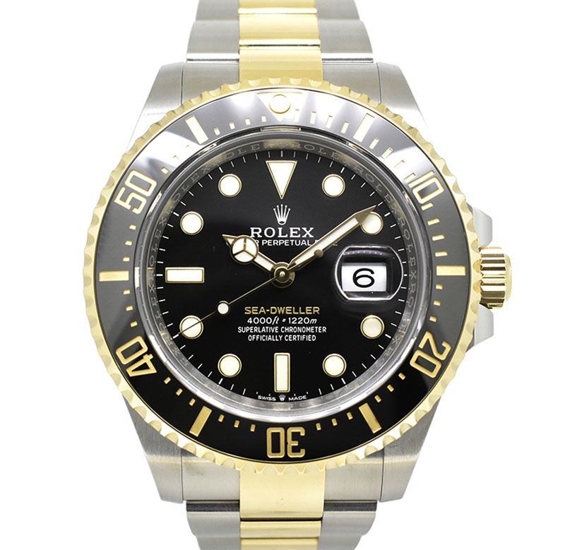 ロレックス　ROLEX　シードゥエラー　126603　43mm　ブラック　18KYG×SS　国内正規品　USED　中古