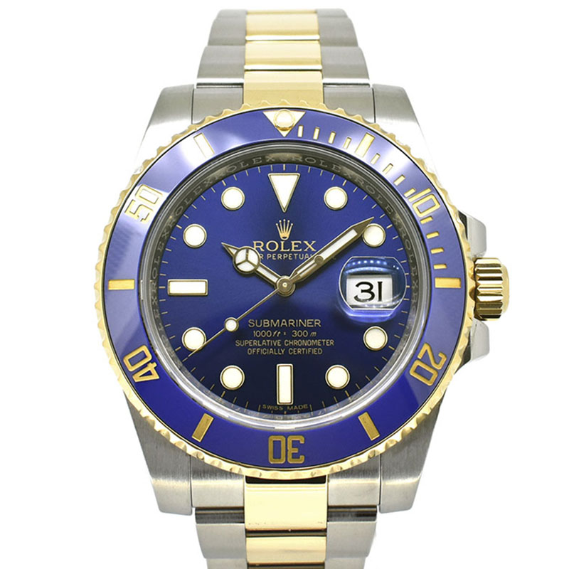 ロレックス　ROLEX　サブマリーナデイト　Ref.116613LB　ブルー　SS×YG　ランダム番　USED　中古