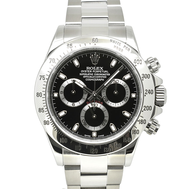 ロレックス　ROLEX　デイトナ　Ref.116520　SS　ブラック　ランダム番　最終鏡面バックル　USED　中古