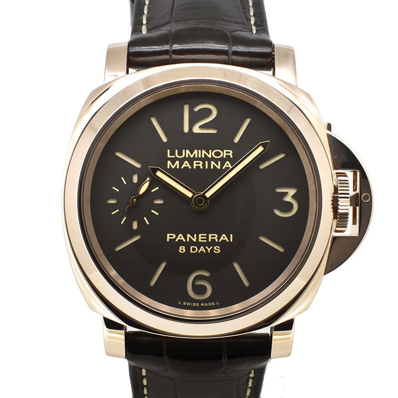 パネライ　PANERAI　ルミノールマリーナ 8デイズ オロロッソ　PAM00511　44mm　18KRG　P番　手巻き　USED　中古