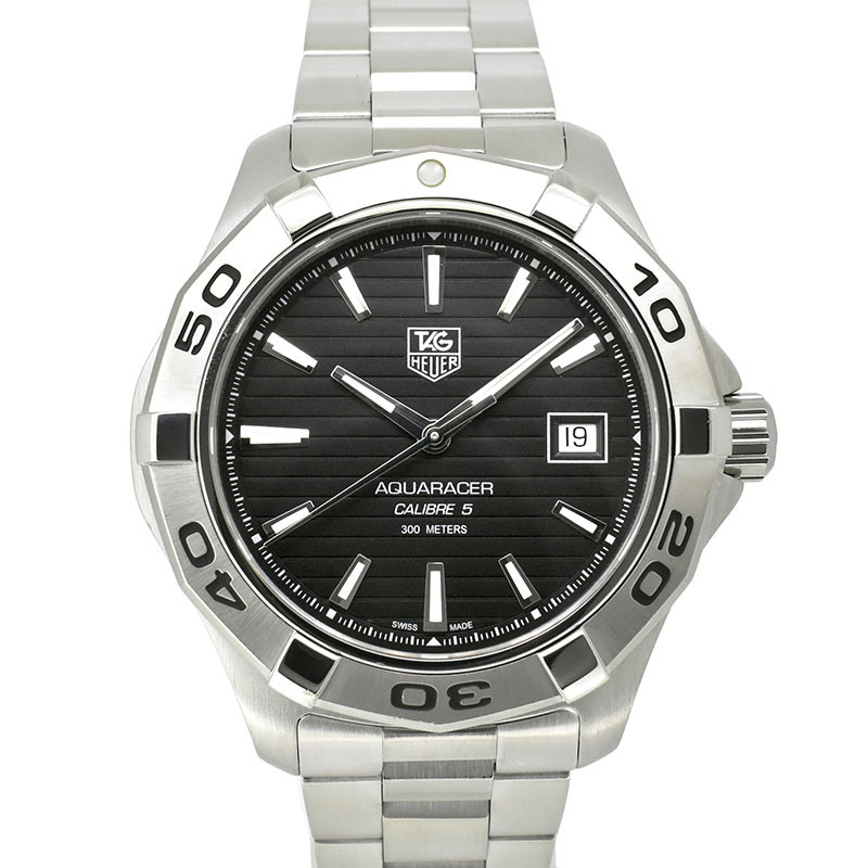 タグホイヤー　TAG HEUER　アクアレーサー キャリバー5　WAP2010.BA0830　自動巻　ブラック　41mm　USED　中古
