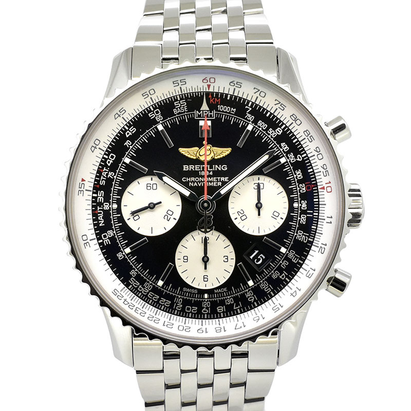 ブライトリング　BREITLING　ナビタイマー01　A022B01NP　自動巻　ブラック　SS　43mm　USED　中古