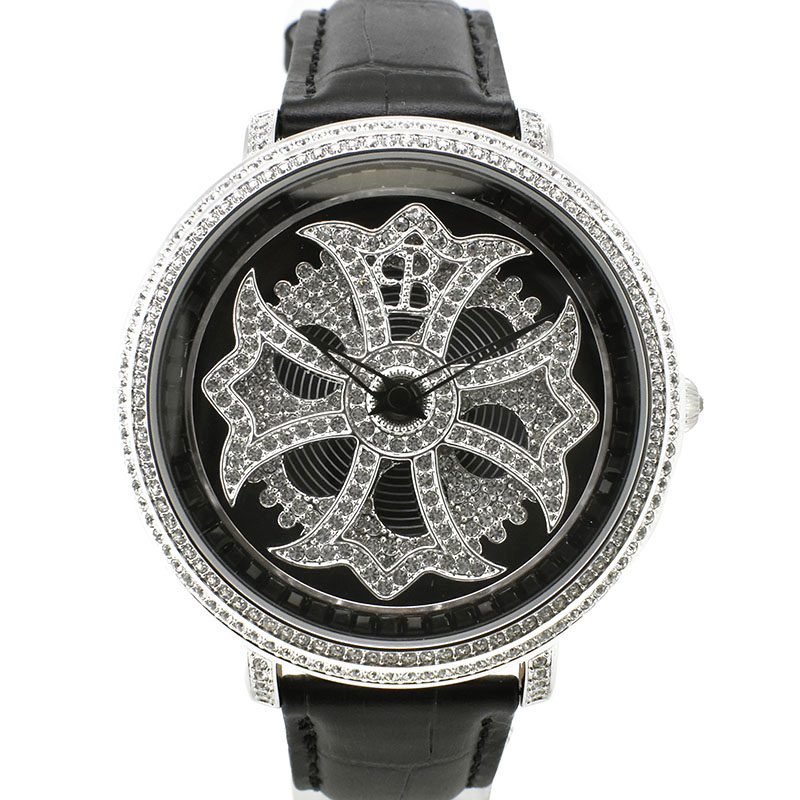 ブリラミコ　BRILLAMICO　リリー　46.5mm　クォーツ　スワロフスキー　未使用品