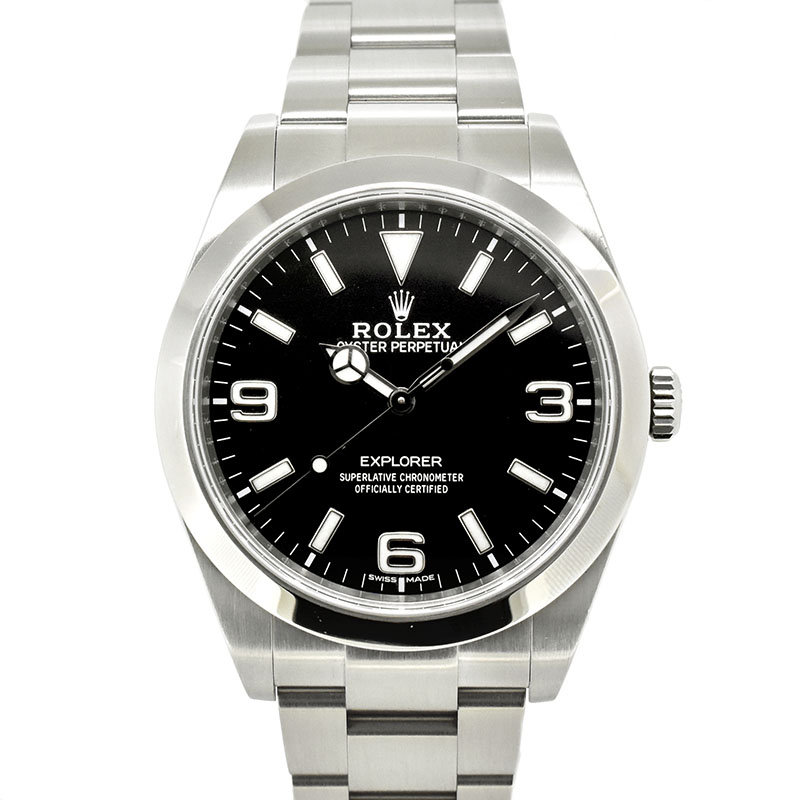 ロレックス　ROLEX　エクスプローラー1　Ref.214270　39mm　クロマライト　ブラック　USED　中古
