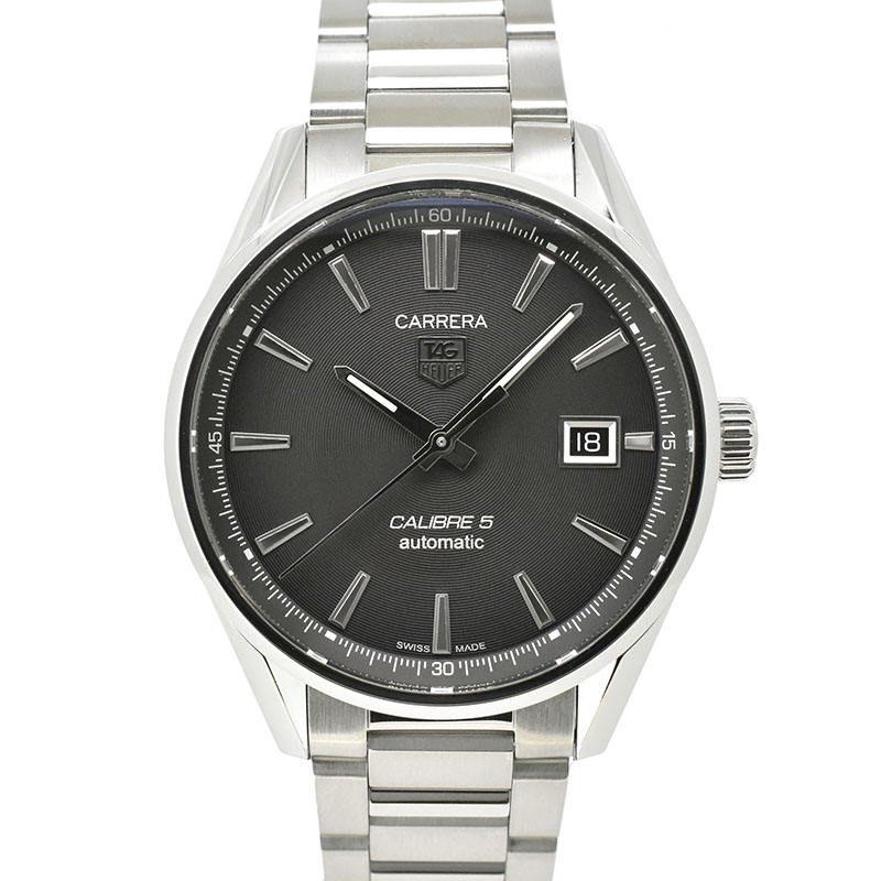 タグホイヤー　TAG HEUER　カレラ キャリバー5　WAR211A.BA0782　SS　ブラック　39mm　USED　中古