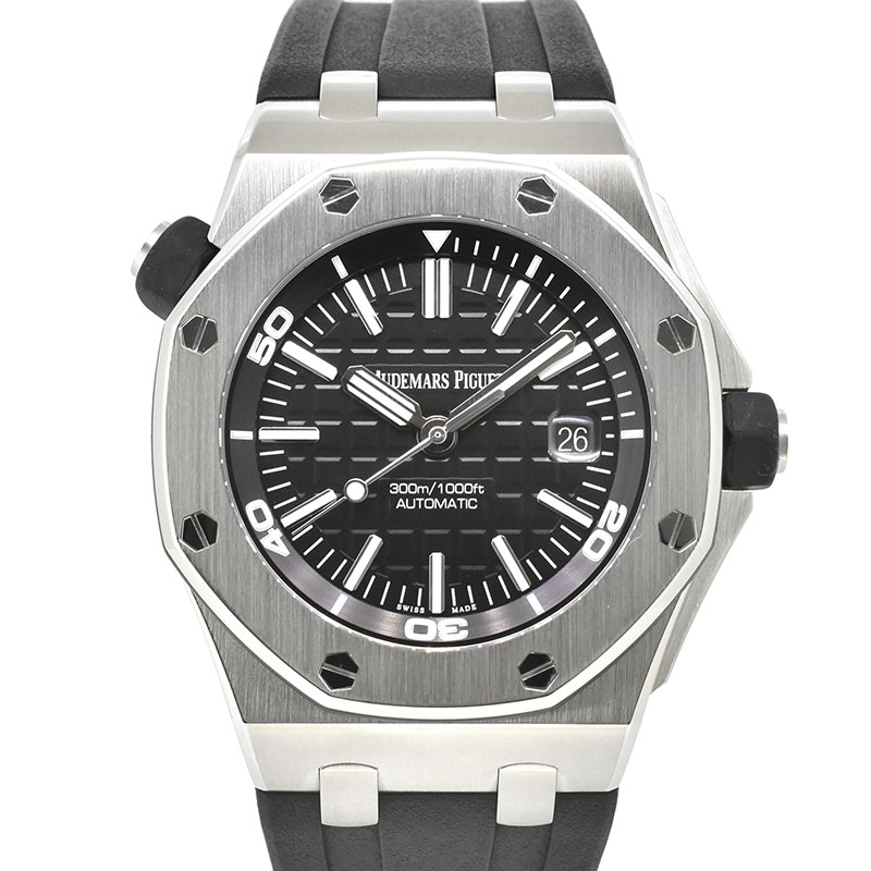 オーデマ・ピゲ　AUDEMARS PIGUET　ロイヤルオーク オフショアダイバー　15710ST.OO.A002CA.01　ラバー　ブラック　SS　42mm　USED　中古