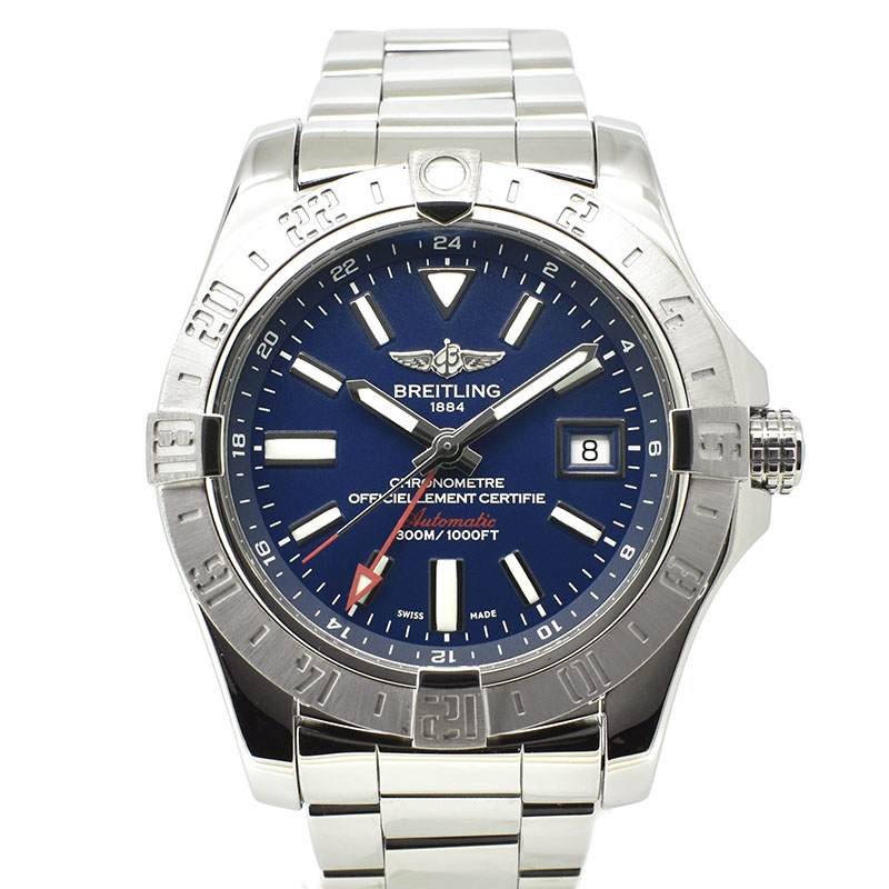 ブライトリング　BREITLING　アベンジャー2 GMT　A329C72PSS　43mm　SS　ブルー　USED　中古