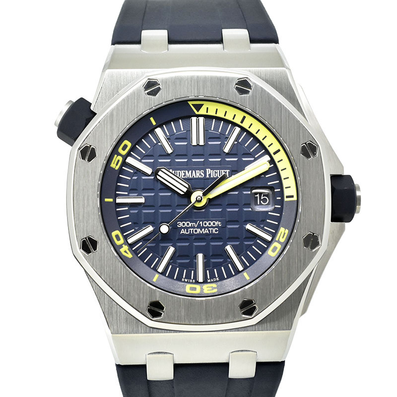 オーデマ・ピゲ　AUDEMARS PIGUET　ロイヤルオーク オフショアダイバー　15710ST.OO.A027CA.01　ラバー　ダークブルー　SS　42mm　USED　中古