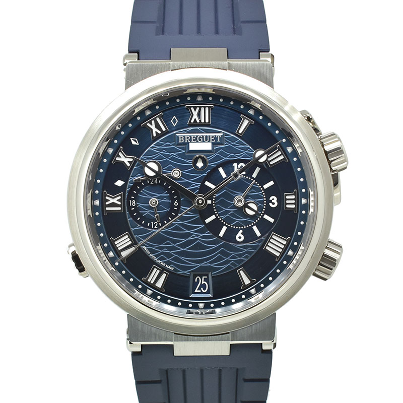 ブレゲ　BREGUET　マリーン アラーム ミュージカル 5547　5547BB/Y2/5ZU　40mm　18KWG　USED　中古