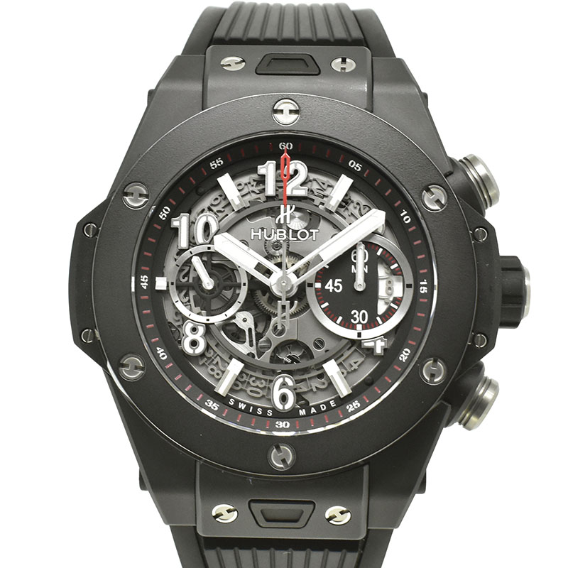 ウブロ　HUBLOT　ビッグバン ウニコ ブラックマジック　411.CI.1170.RX　セラミック　45mm　USED　中古
