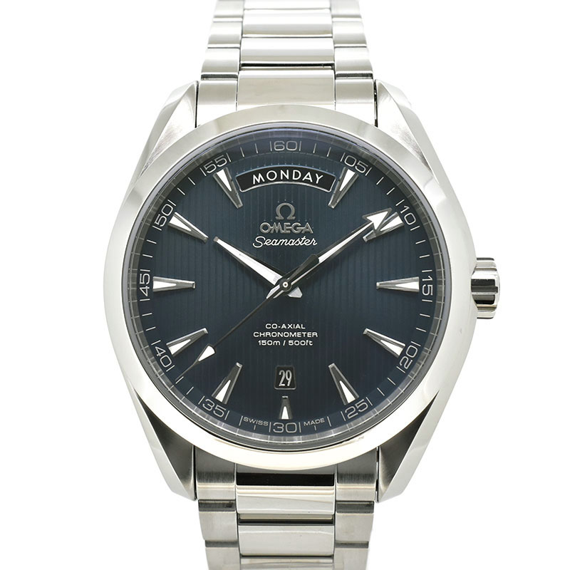 オメガ　OMEGA　シーマスター アクアテラ コーアクシャル デイデイト　231.10.42.22.03.001　ブルー　41.5mm　新品アウトレット
