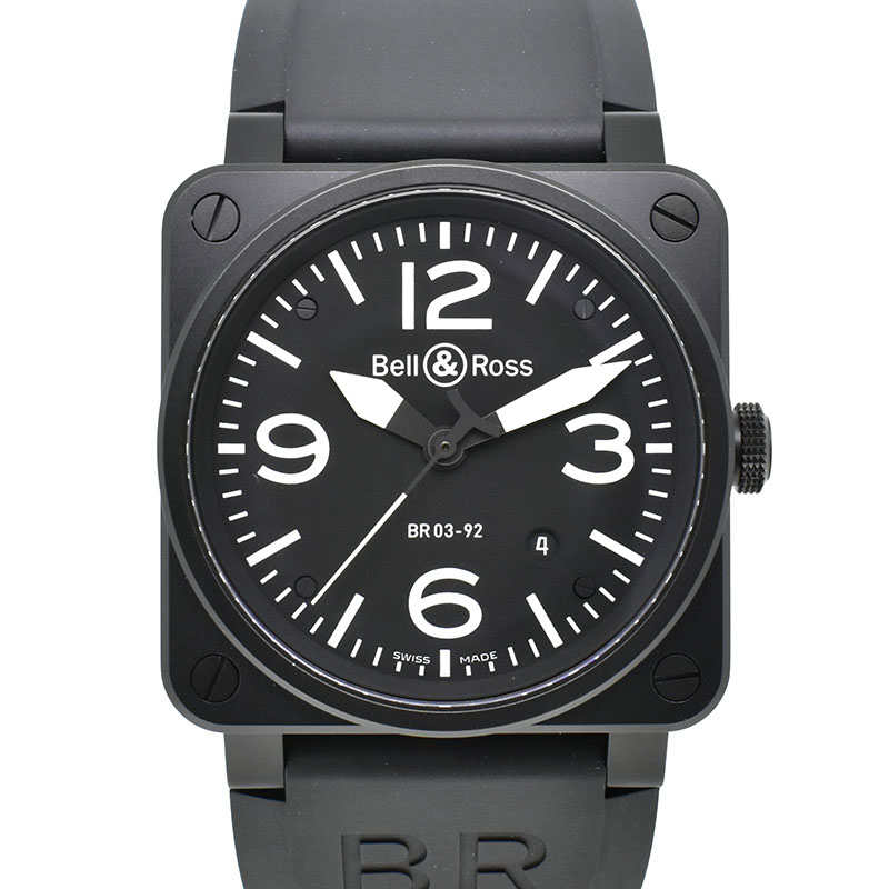 ベル＆ロス　BELL＆ROSS　BR03-92　42mm　PVD　ブラック　USED　中古