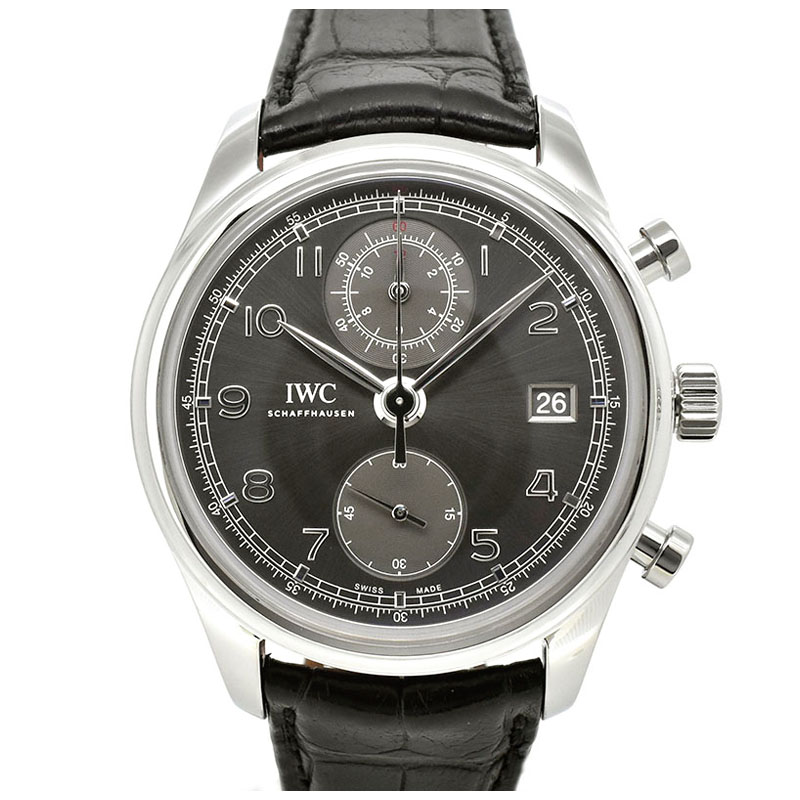 IWC　ポルトギーゼ クロノグラフ クラシック　IW390404　SS　グレー　42mm　USED　中古