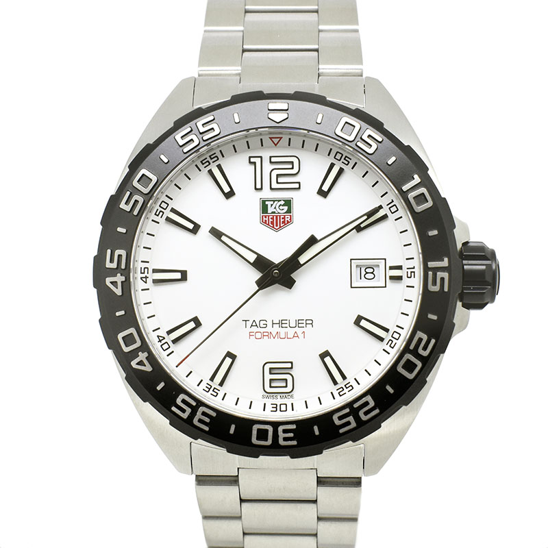 タグホイヤー　TAG HEUER　フォーミュラ1　WAZ1111.BA0875 　ホワイト　クォーツ　SS　41mm　未使用品
