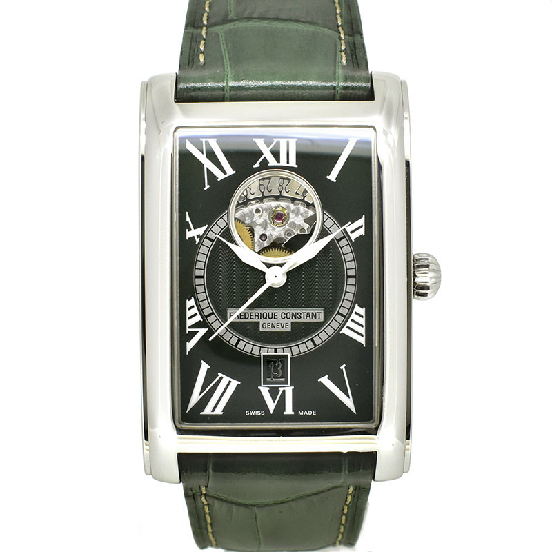 フレデリック・コンスタント　FREDERIQUE CONSTANT　カレ ハートビート　FC-315DGS4C26　世界200本限定　グリーン　30.7×47mm　USED　中古
