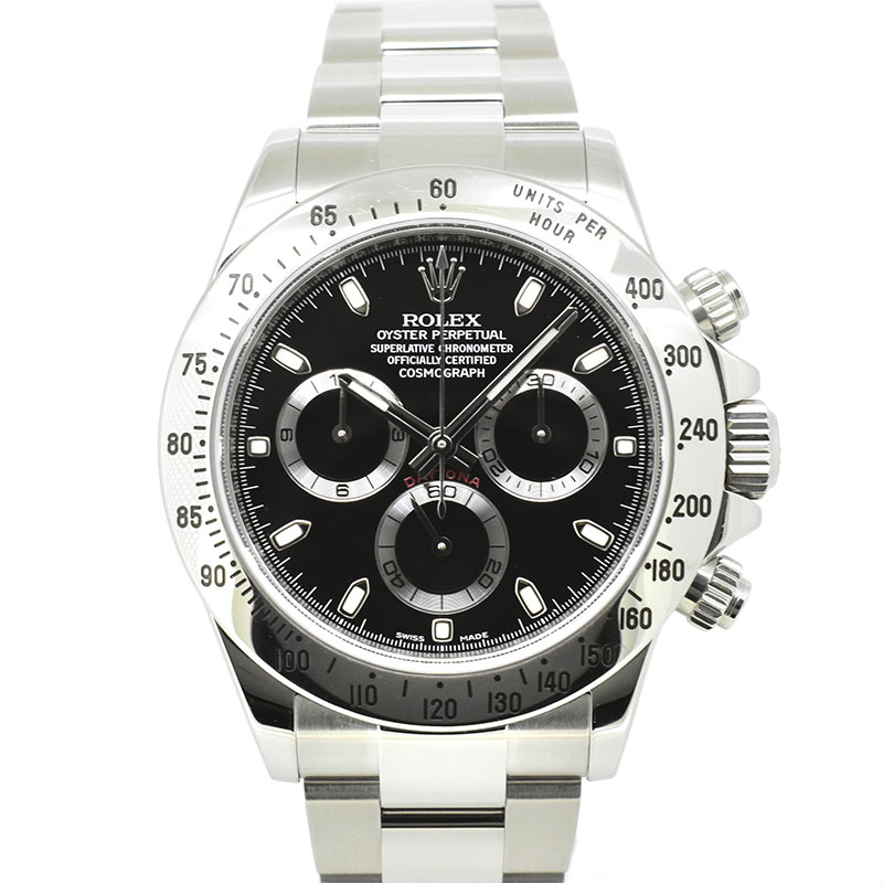 ロレックス　ROLEX　デイトナ　Ref.116520　SS　ブラック　ランダム番　最終鏡面バックル　USED　中古