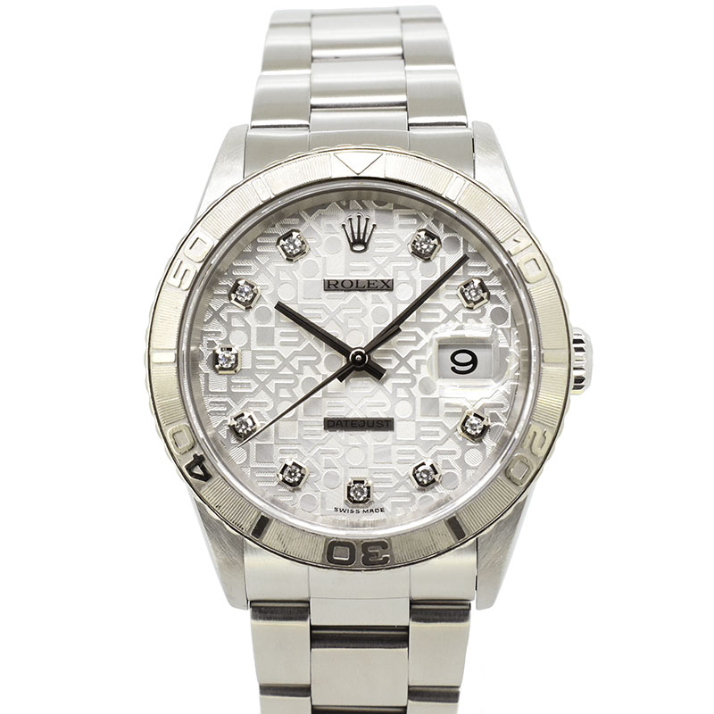 ロレックス　ROLEX　デイトジャスト サンダーバード　16264G　10Pダイヤ　シルバーコンピューター　F番　USED　中古