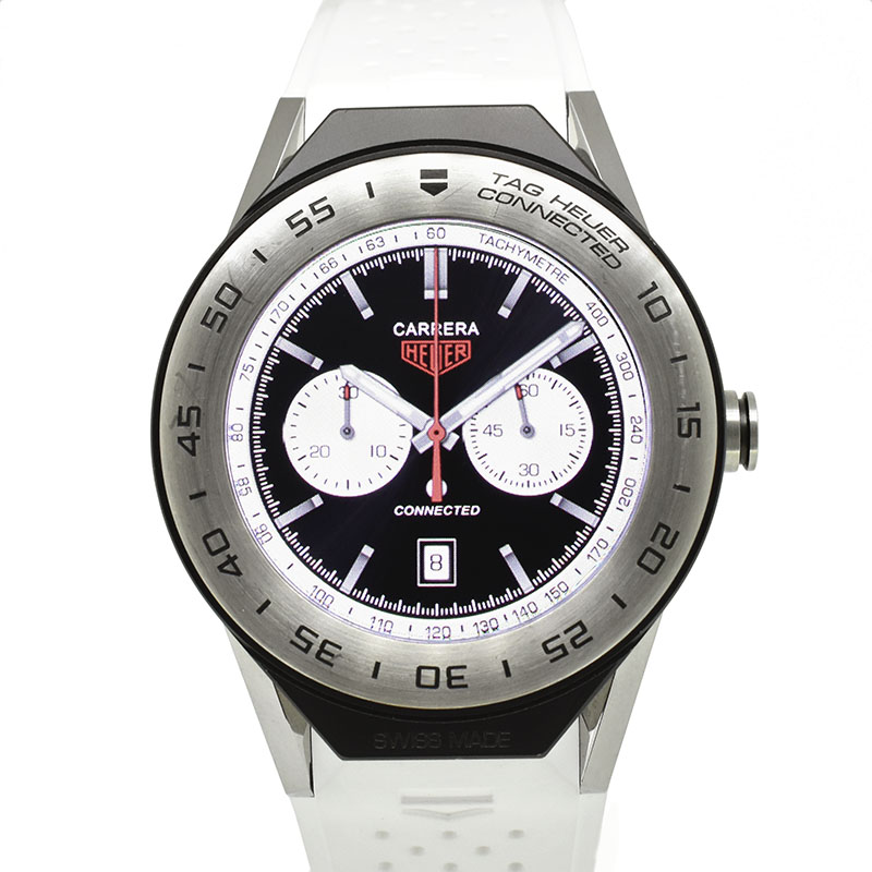 タグホイヤー　TAG HEUER　コネクテッド モジュラー41　SBF818001.11FT8031　41mm　チタン　ラバーベルト　USED　中古