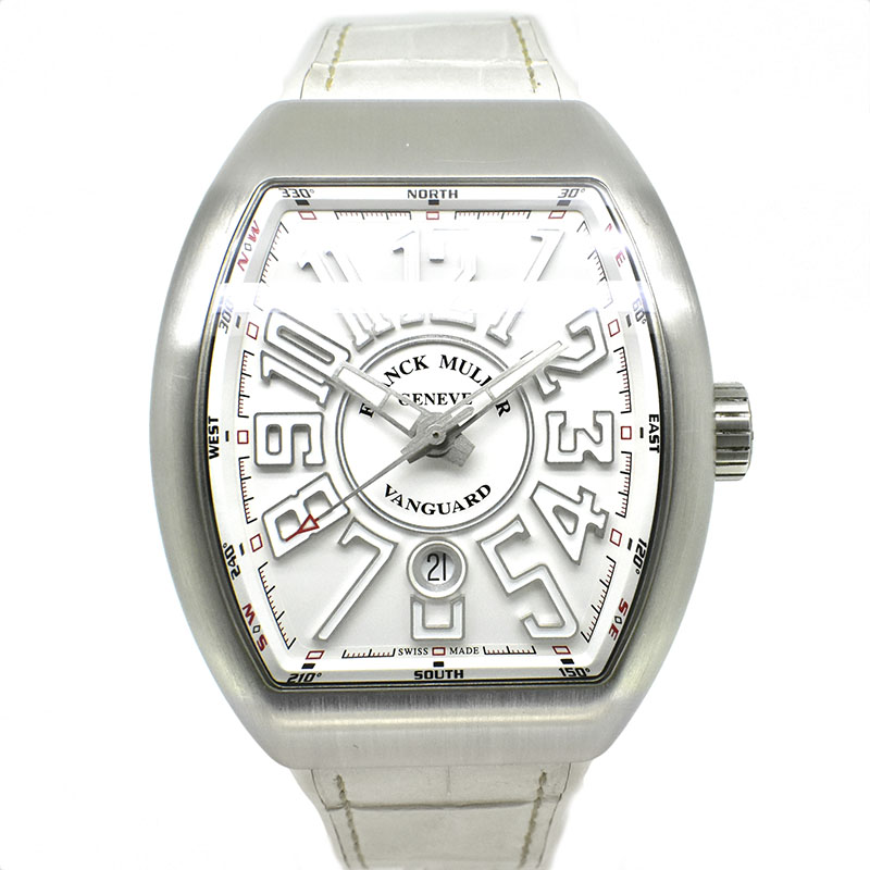 フランクミュラー　FRANCK MULLER　ヴァンガード　V45SCDT  ホワイト　53.7×44mm　USED　中古