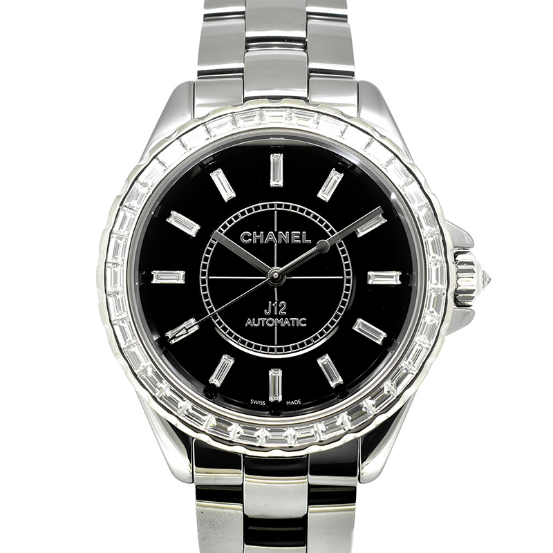 シャネル　CHANEL　J12 クロマティック ジュエリー　H3155　バケットダイヤ　41mm　USED　中古