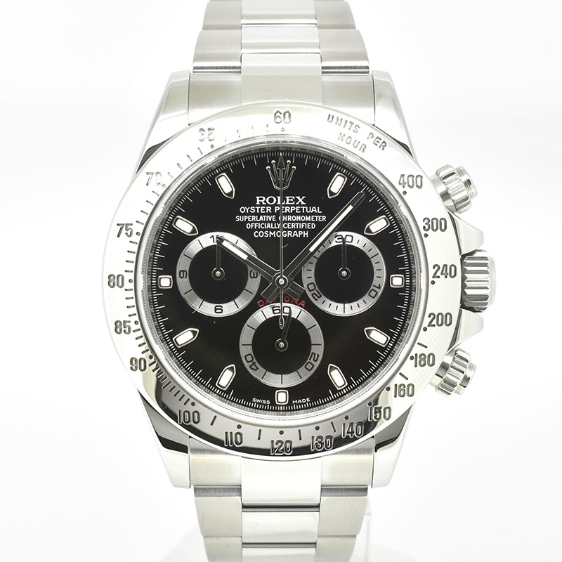 ロレックス　ROLEX　デイトナ　Ref.116520　SS　ブラック　ランダム番　最終鏡面バックル　USED　中古