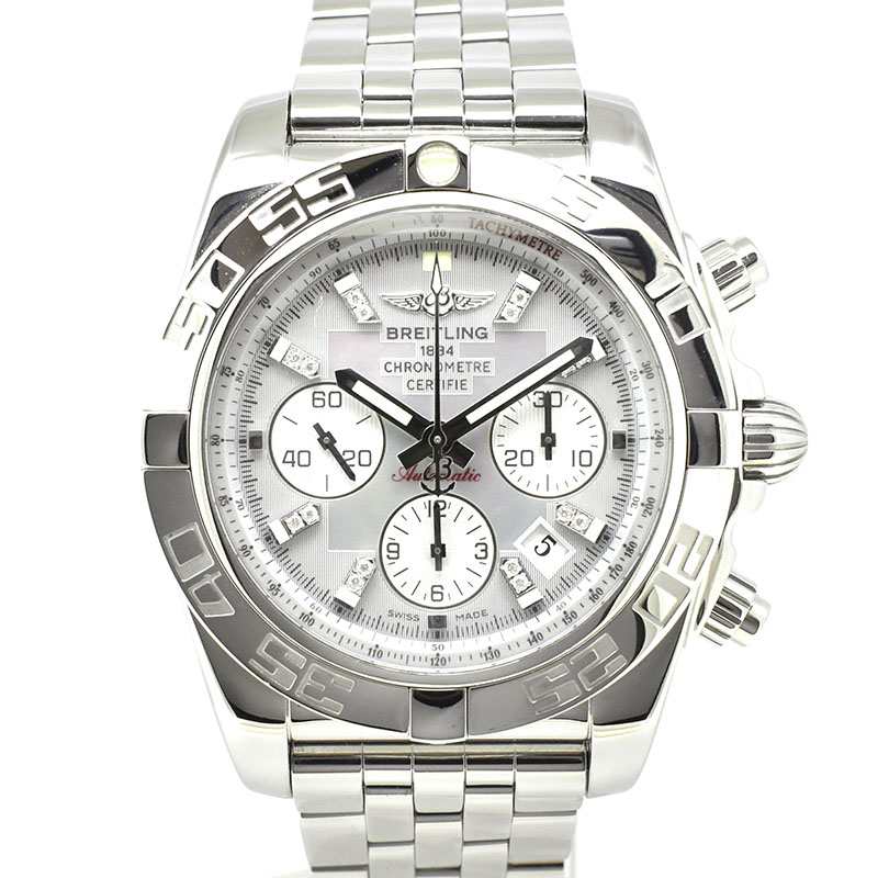ブライトリング　BREITLING　クロノマット44　A011G86PA　グレーパールダイヤモンド　44mm　USED　中古