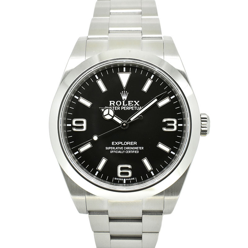 ロレックス　ROLEX　エクスプローラー1　Ref.214270　39mm　クロマライト　ブラック　USED　中古