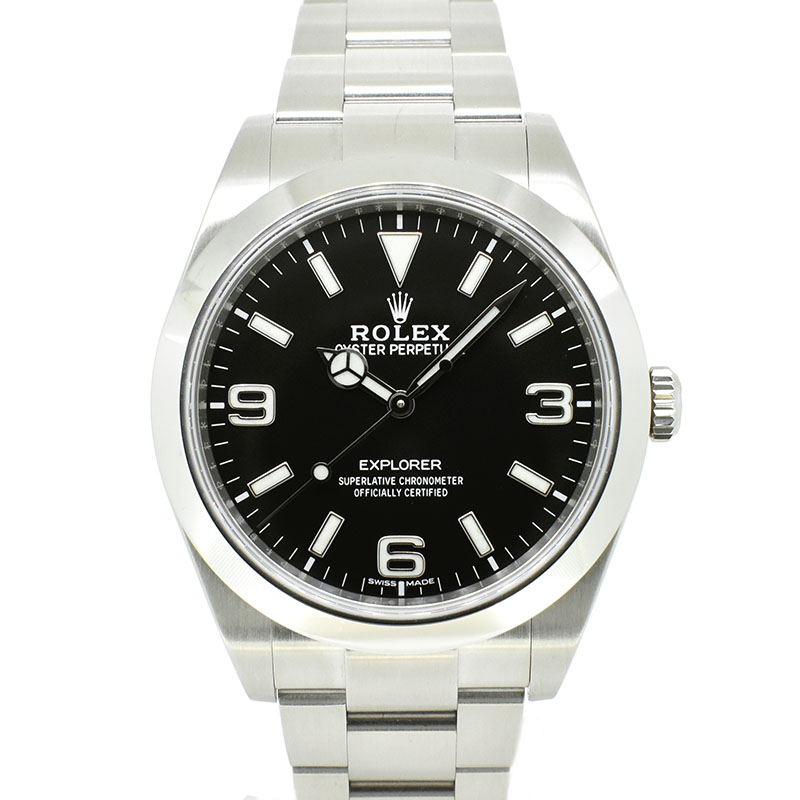 ロレックス　ROLEX　エクスプローラー1　Ref.214270　39mm　クロマライト　ブラック　USED　中古