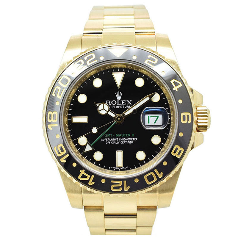 ロレックス　ROLEX　GMTマスター2　Ref.116718LN　ブラック　18KYG　G番　40mm　USED　中古