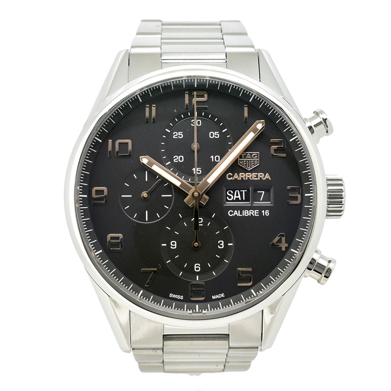 タグホイヤー　TAG HEUER　カレラ クロノグラフ エレガンス キャリバー16　CV2A1AB.BA0738　ブラック　USED　中古