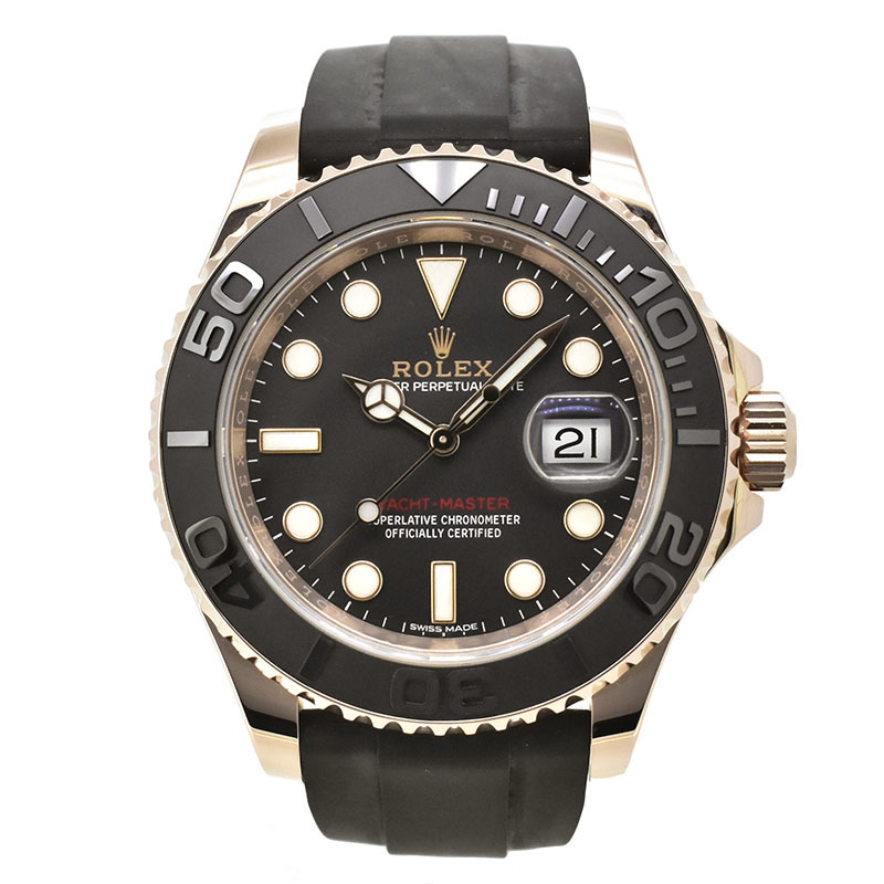 ロレックス　ROLEX　ヨットマスター40　Ref.116655　エバーローズゴールド　ブラック　ラバー　USED　中古