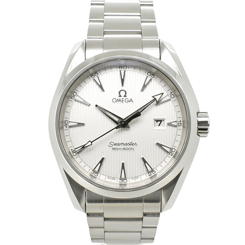 オメガ　OMEGA　シーマスター　アクアテラ　231.10.39.61.02.001　メンズ　38.5mm　SS　シルバータペストリー　クォーツ　USED　中古