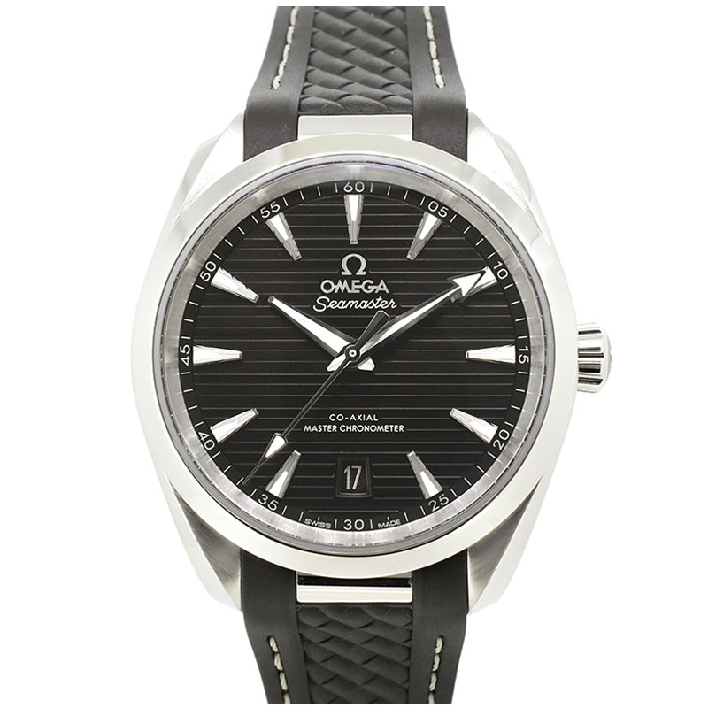 オメガ　OMEGA　シーマスター アクアテラ マスタークロノメーター　220.12.38.20.01.001　ブラック　ラバーベルト　38mm　USED　中古