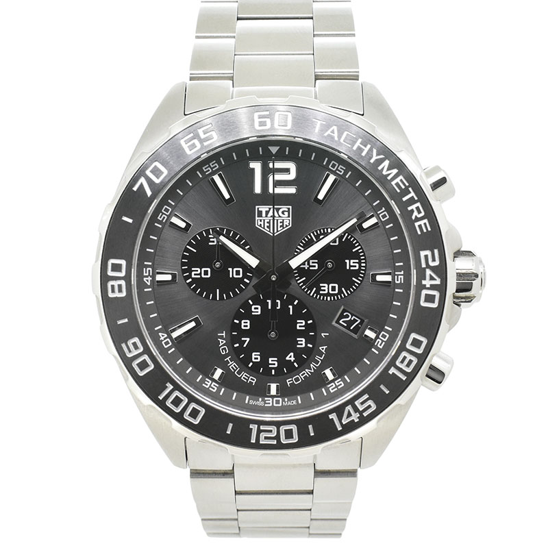 タグホイヤー　TAG HEUER　フォーミュラ1　クロノグラフ　CAZ1011.BA0842　クォーツ　グレー　USED　中古