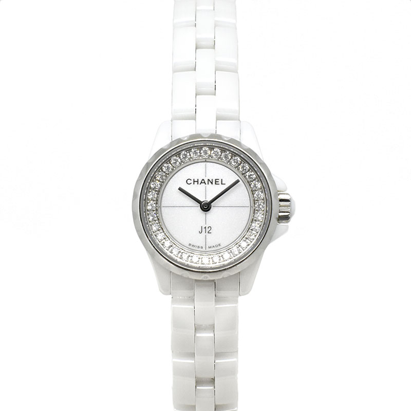 シャネル　CHANEL　J12　XS　H5237　19mm　フランジダイヤ　レディース　USED　中古