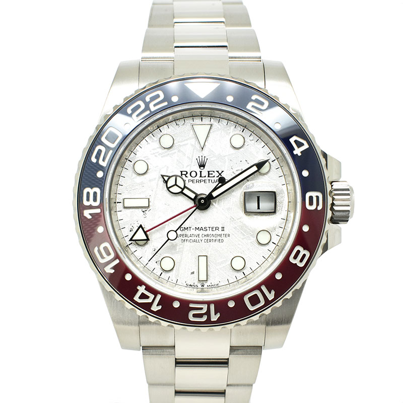 ロレックス　ROLEX　GMTマスター2　126719BLRO　ブルー/レッドベゼル　メテオライト　18KWG　40mm　USED　中古