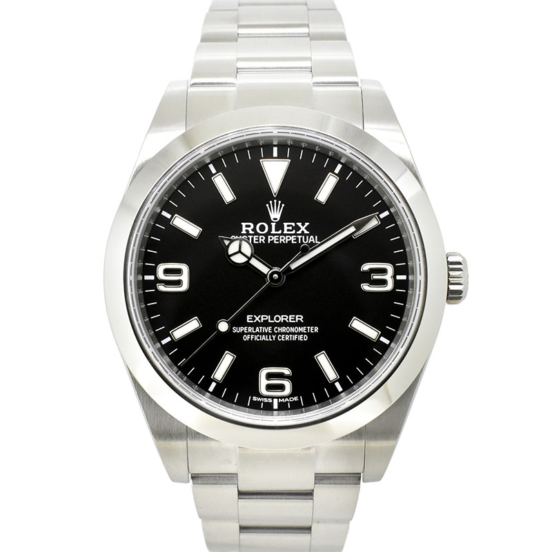 ロレックス　ROLEX　エクスプローラー1　Ref.214270　39mm　クロマライト　ブラック　USED　中古