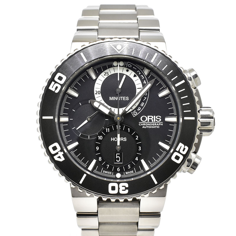 オリス　ORIS　カルロス・コステ クロノグラフ リミテッドエディション　674 7655 7184　46mm　世界2000本限定　USED　中古